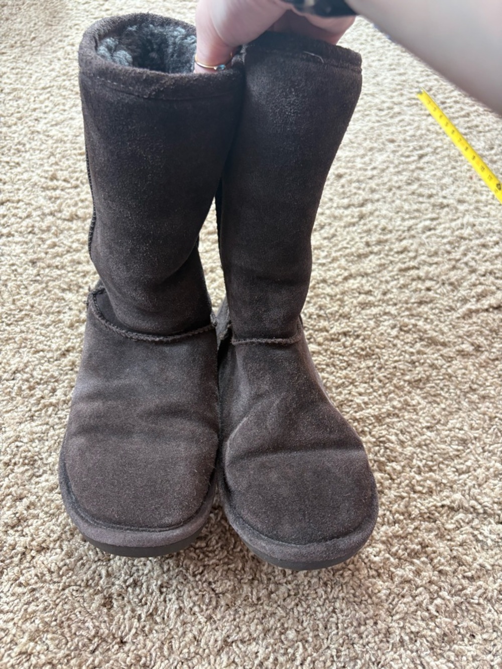 Women’s size 7 Tall Winter Boots - Dark Brown Suede